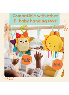 B. Toys B. Baby Wooden Baby Play Gym Activity Mat Starry Sky 3 Hanging Sensory Toys Natural Wood Babies, Infants  - Image 5