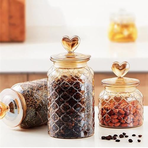 MARTVIA Glass Food Storage Jars with Bamboo Lids 950ml Set of 6, Wide Mouth Lid Jar for Home Kitchen,Flour, Sugar, Coffee, Pasta, Oats, Grains, Cookies, Snacks (Barell 950 ML Jar, SET OF 6) - Image 5