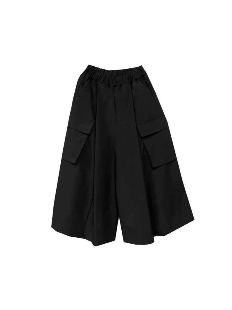 Yohji Yamamoto Dark-Style Loose Wide-Leg Pants For Women And Men Neutral Design Casual Pants For Couple Trendy Culottes - Image 4