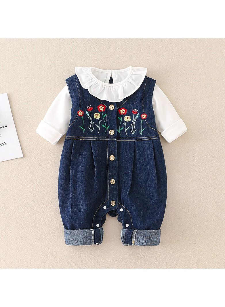 Loquat Baby Autumn Denim Jumpsuit  - Image 1
