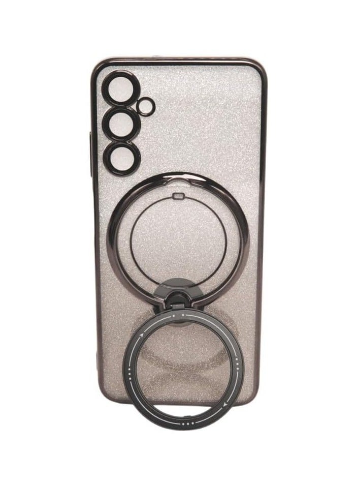 ليمتليس جراب لهاتف Samsung Galaxy A13 5G متوافق مع جراب مغناطيسي، غطاء حماية خلفي رفيع وناعم ومقاوم للخدش، جراب مغناطيسي غير مصفر ومضاد للصدمات، لون أسود متدرج - Image 4