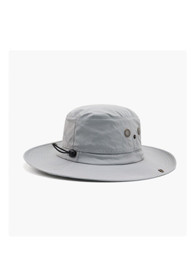 Generic Fashionable Bucket Cap Sun Hat With Adjustable Buckle For Daily Wear And Outdoor Sports For Men Women  - Image 1
