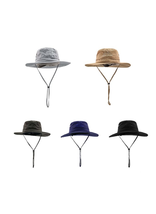 Generic Fashionable Bucket Cap Sun Hat With Adjustable Buckle For Daily Wear And Outdoor Sports For Men Women  - Image 2