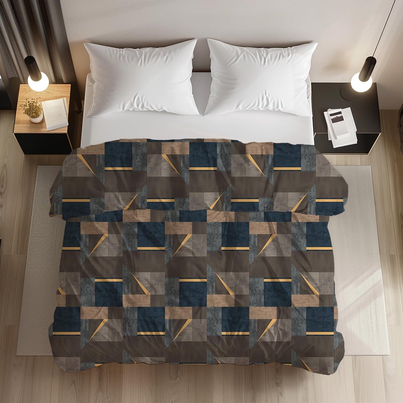 LOOMLYFE 200TC Premium Glace Cotton Duvet Cover/Comforter Cover/Rajai Cover/Blanket Cover/Quilt Cover for Double Bed with Zipper 90"x100" inches - CoffeeBlueBox - Image 4