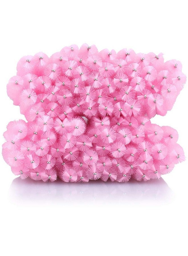 G2PLUS 300PCS Crystal Eyelash Brushes, Pink Disposable Mascara Wands Makeup Applicator, Adjustable Lash Spoolies for Eyelash Extensions and Eyebrow Brush - Image 4