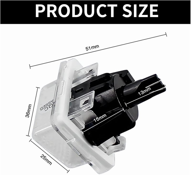 DEMULAX 2pcs License Plate Lights Bulb CANbus - Image 3