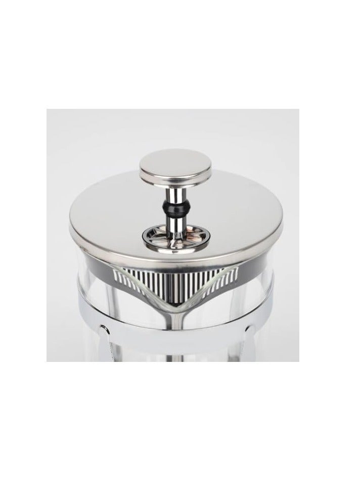 ECVV Coffee Plunger French Press Coffee and Tea Maker, Borosilicate Glass Coffee Press, Stainless Steel Filter, Durable and Heat Resistant, Black |800 ml| - Image 4