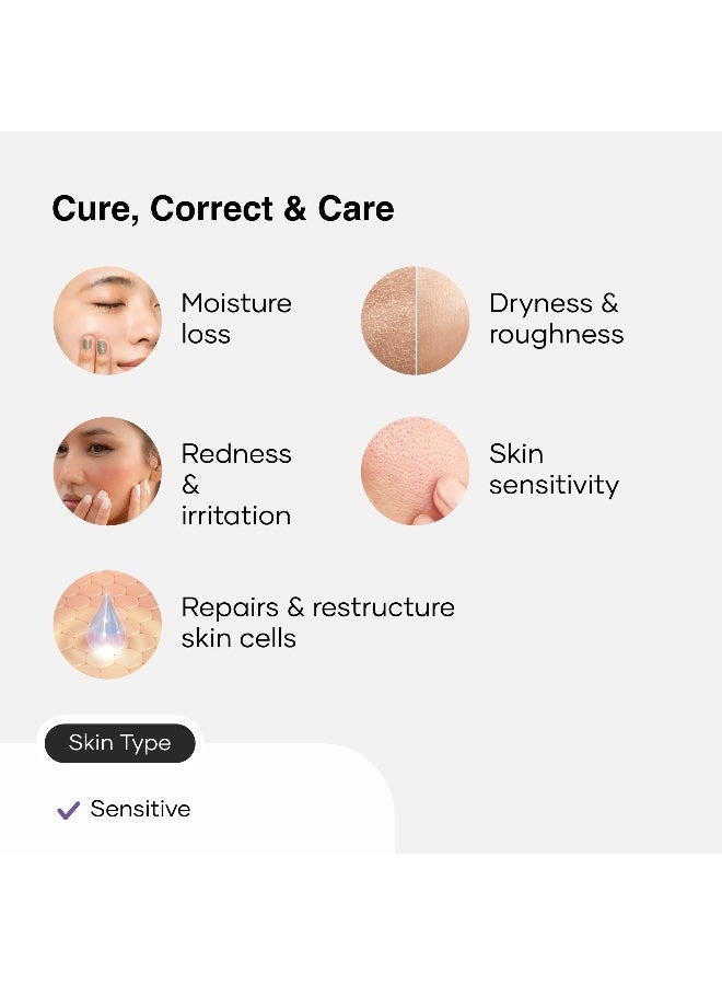 Cureskin Barrier Restructure Cream with Ceramides, Oat Bran & Bisabolol | Intense Hydration & Skin Barrier Repair | Moisturiser for Dry & Sensitive Skin | 30 g - Image 5