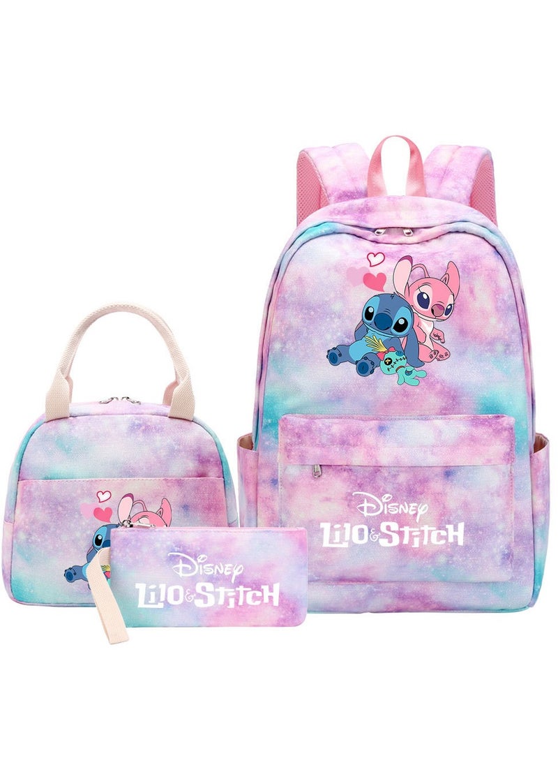 STITCH Stitch Printed Three Piece Set Backpack 