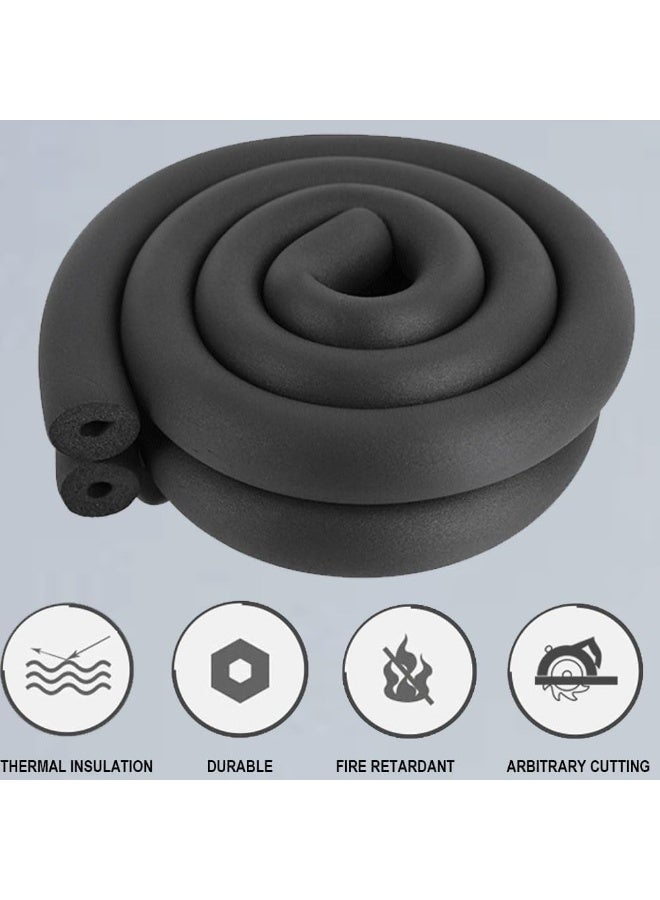 Poaker 180Cm Pipe Insulation Foam Tube Versatile Foam Sleeve For Plumbing, Ac Units, Guitar Stands, Exercise Equipment And Roof Racks (Black, 5/8 Inch X 3/8 Inch) - Image 4
