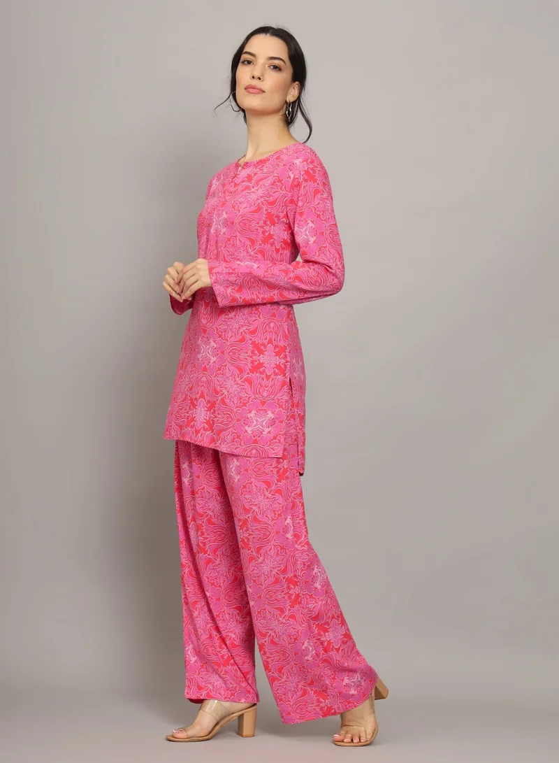 Alaya Printed Rayon Co-Ord Set for Women-AL4000