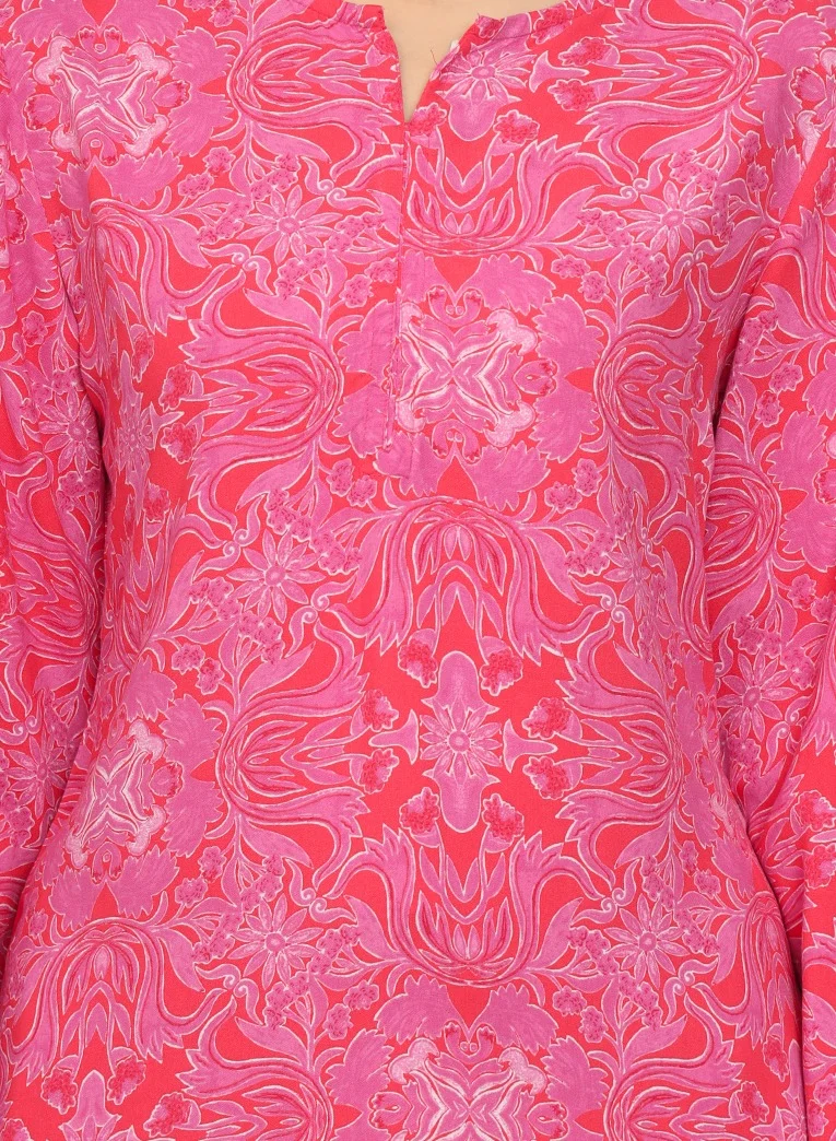 Alaya Printed Rayon Co-Ord Set for Women-AL4000