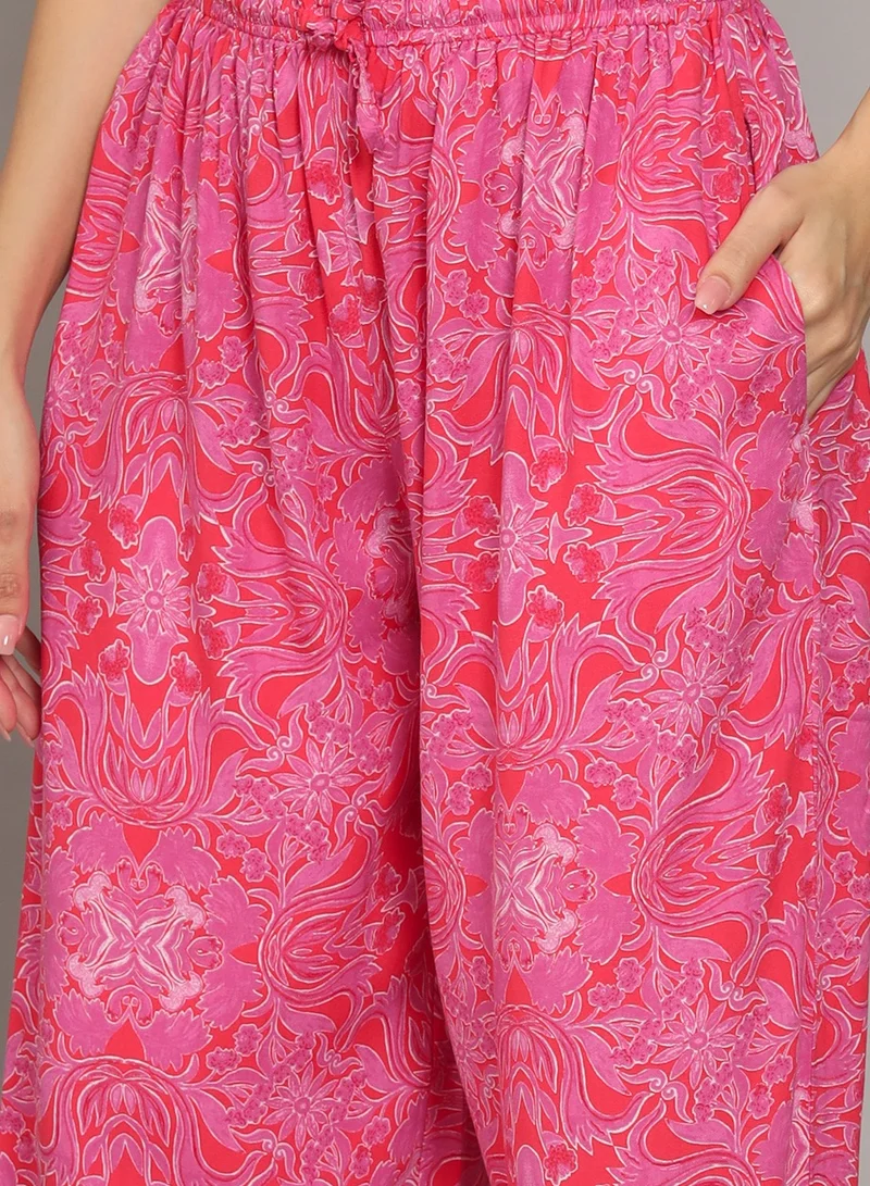 Alaya Printed Rayon Co-Ord Set for Women-AL4000
