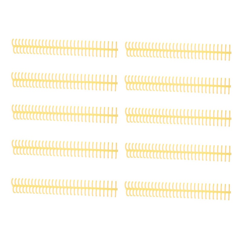Spiral Binding Coil 16mm Inner Diameter Holds 130 Sheets - Premium Plastic Durable Binding Spine - 10-Pack Yellow for Office Classroom Library - Image 1