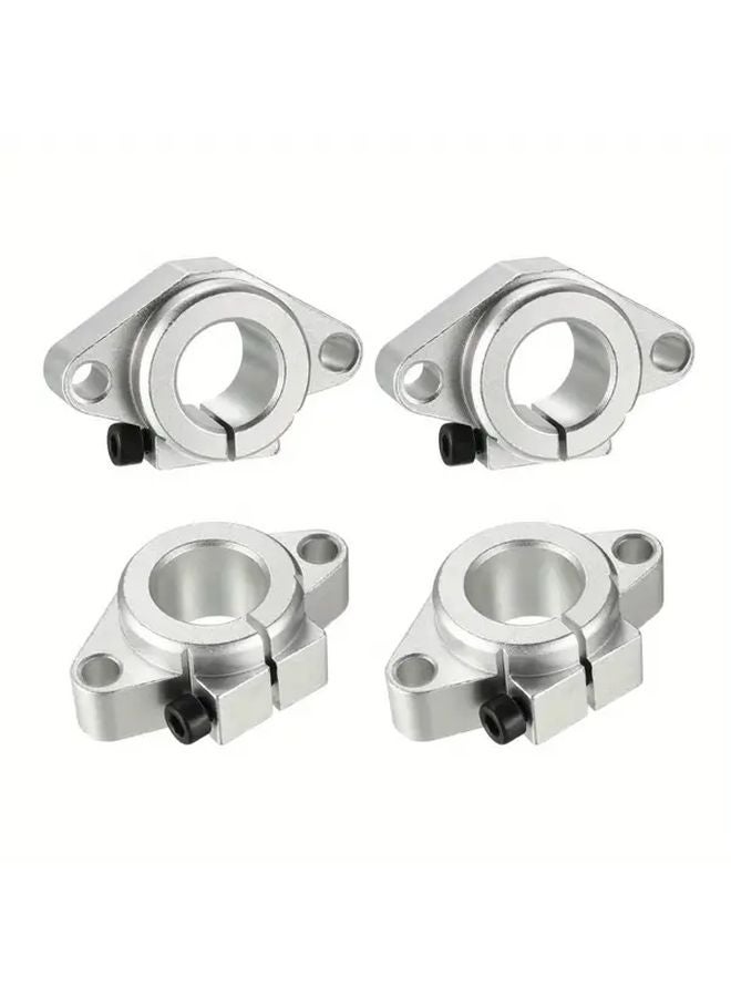 4 قطع دعامة عمود خطي من الألومنيوم 30 ملم لقضبان السكك الحديدية الخطية لتوجيه الحركة الخطية لطابعات CNC ثلاثية الأبعاد - Image 1