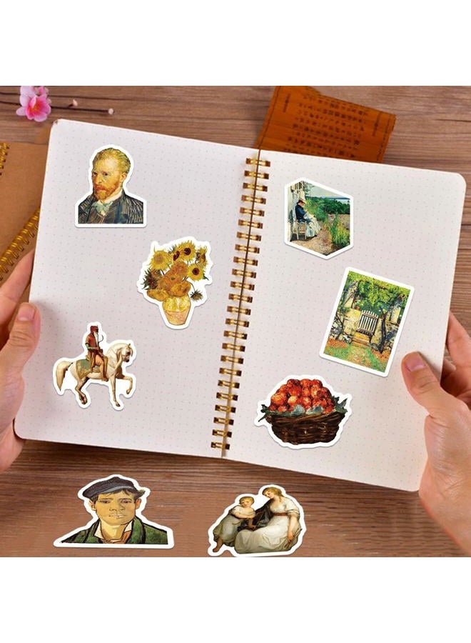 PIGBIT Renaissance Artist Stickers - 50 Pcs Vinyl Waterproof Vintage Oil Painting Art Stickers for Water Bottles,Laptops,Scrapbooks,Tumblers - Image 4
