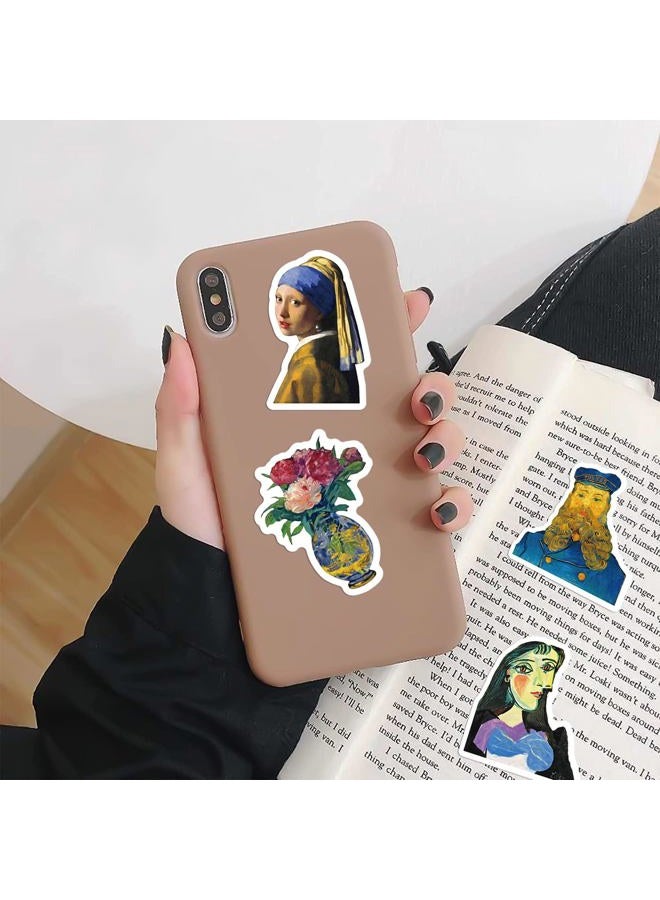 PIGBIT Renaissance Artist Stickers - 50 Pcs Vinyl Waterproof Vintage Oil Painting Art Stickers for Water Bottles,Laptops,Scrapbooks,Tumblers - Image 3