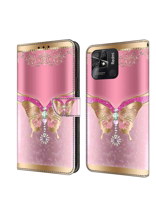 The Bros Case For Xiaomi Redmi 10C Crystal 3D Shockproof Protective Leather Phone Case