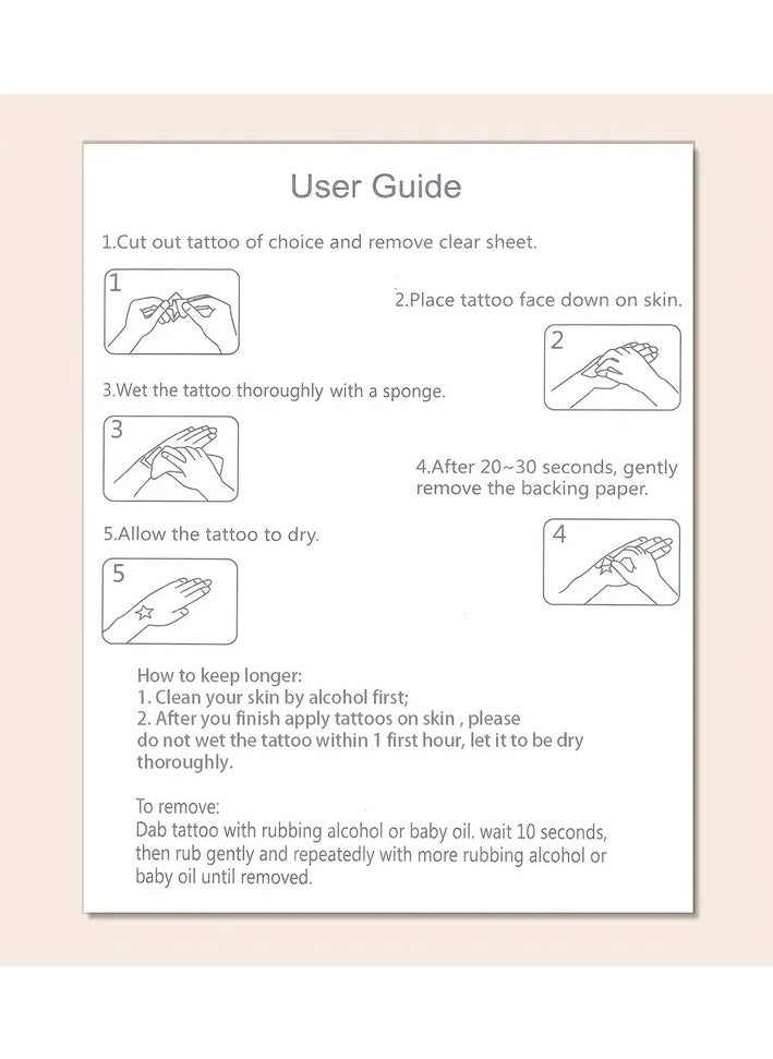 ORiTi - Eyebrow Tattoo Sticker 1 Sheet Long Lasting Waterproof Simulation Makeup Cosmetic - Image 1