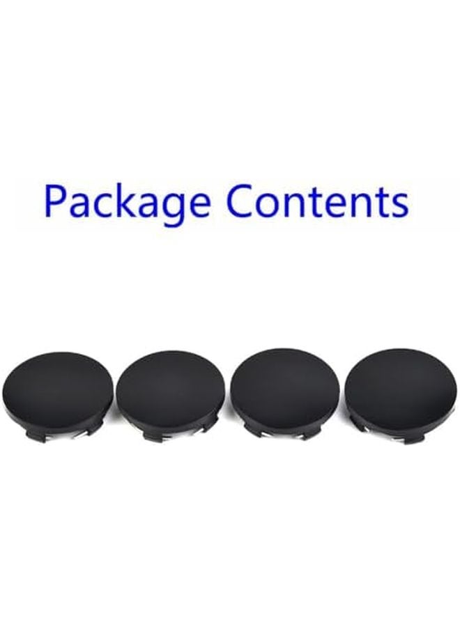 4 Pack 60mm ABS Black Car Wheel Hub Center Cap Cover for Most Cars Trucks SUVs - Image 3