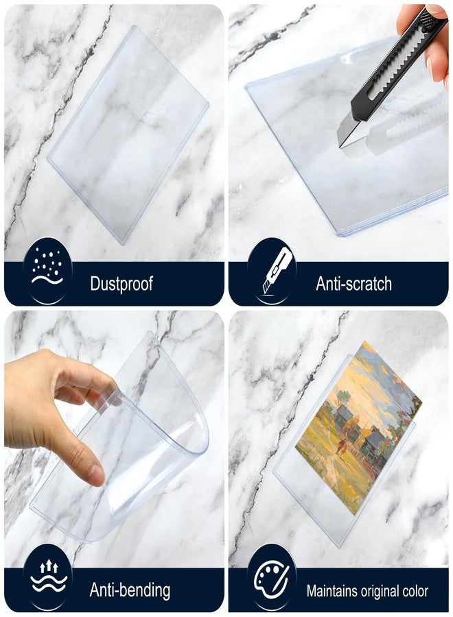 Maileto 15 Pack Rigid Print Protectors 5" x 7" Clear Photo Protectors Hard Plastic Photo Sleeves Top Loading Card Plastic Sleeves - Image 5
