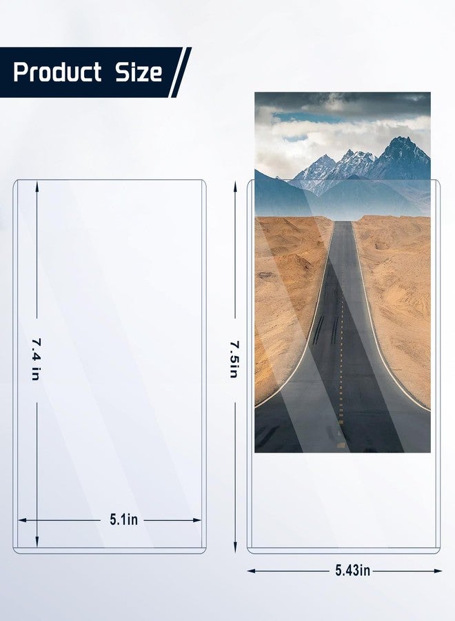 Maileto 15 Pack Rigid Print Protectors 5" x 7" Clear Photo Protectors Hard Plastic Photo Sleeves Top Loading Card Plastic Sleeves - Image 2
