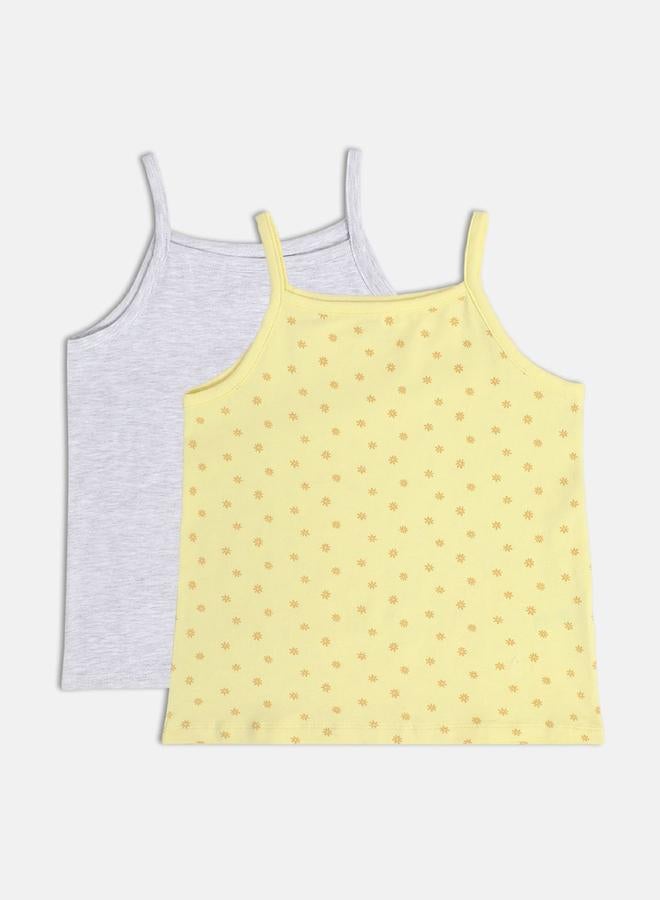MINIKLUB Pack of 2 - Girls Cotton Camisole - Image 1