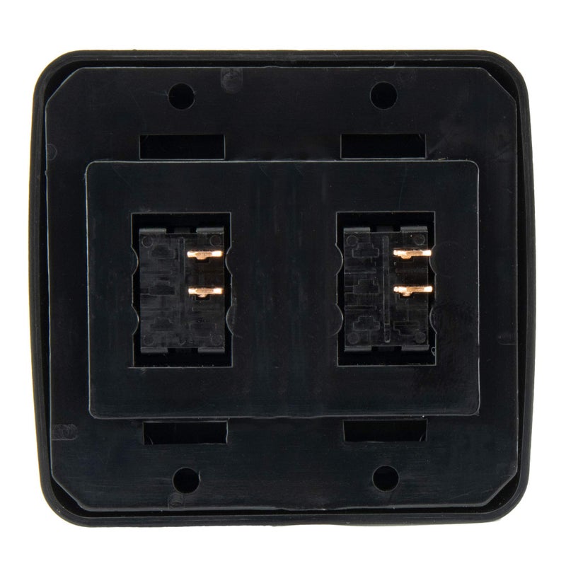 American Technology Components Double SPST On-Off Switch with Bezel, 12-Volt, for RV, Trailer, Camper (Black) - Image 5