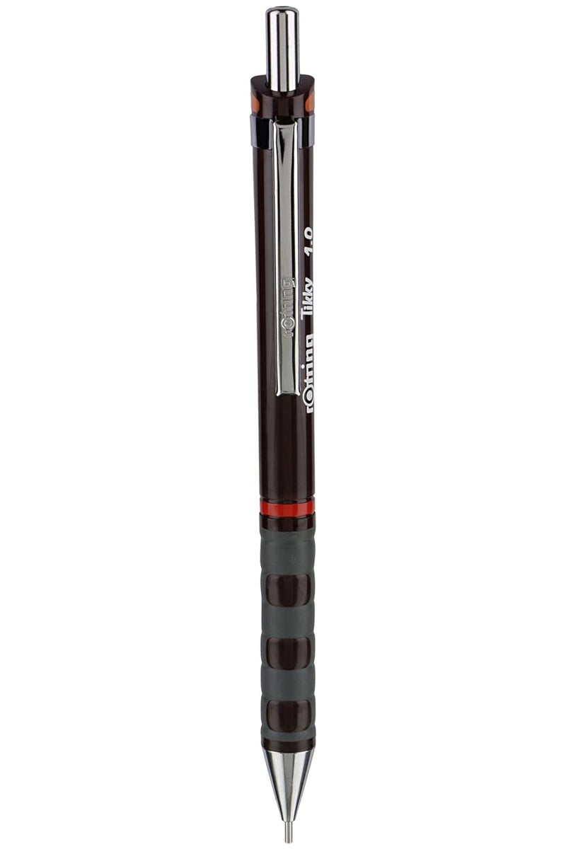 Rotring Rotring 10mm Mechanical Clutch Lead Pencil Tikky for Smooth Writing Drafting Drawing Burgundy Barrel Stationery  - Image 2