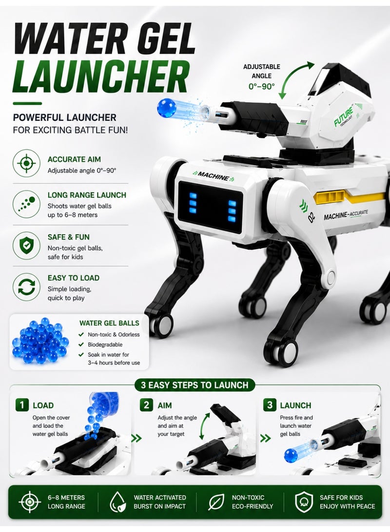 Eworld Interactive Robot Dog Toy for Kids, STEM Programmable Smart RC Robot Pet with APP & Voice Control, 30+ Actions, USB Rechargeable, Remote Control, Educational Coding Toy for Boys & Girls Age 6+, Compatible with iOS & Android - Image 5