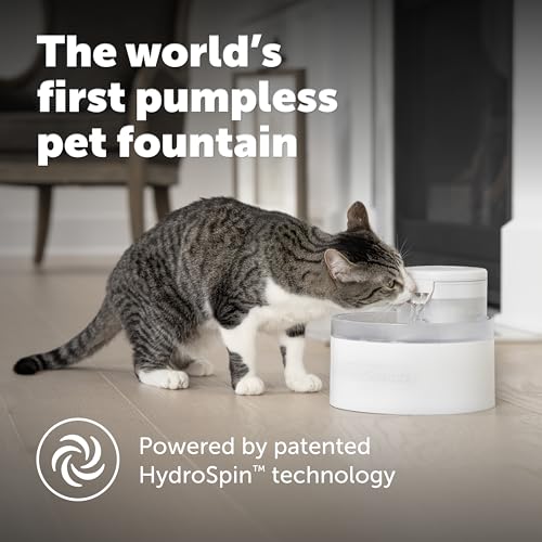 PetSafe Outlast Pumpless Cat Water Fountain 60 oz17L Indoor Water Dispenser for Cats Dishwasher Safe Easy Assembly and Cleaning Water Filter Included - Image 3