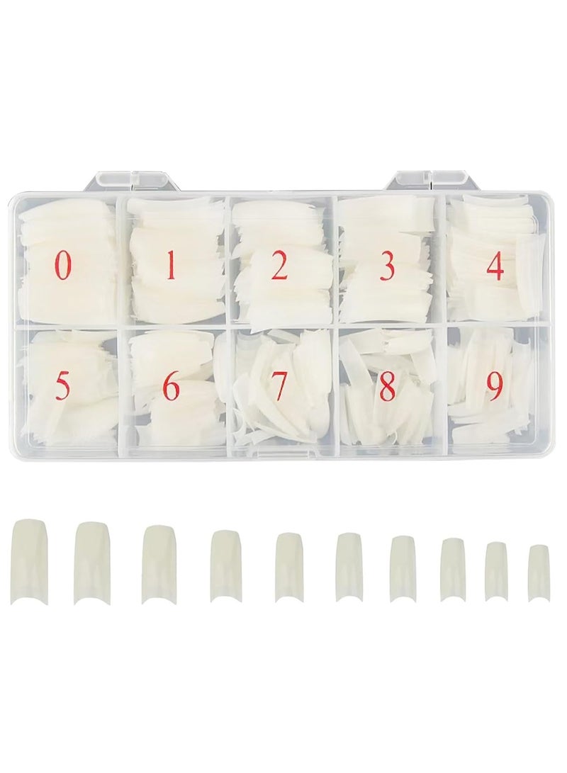 مجموعة الأظافر الصناعية للنساء متوفرة في 10 مقاسات - 550 قطعة