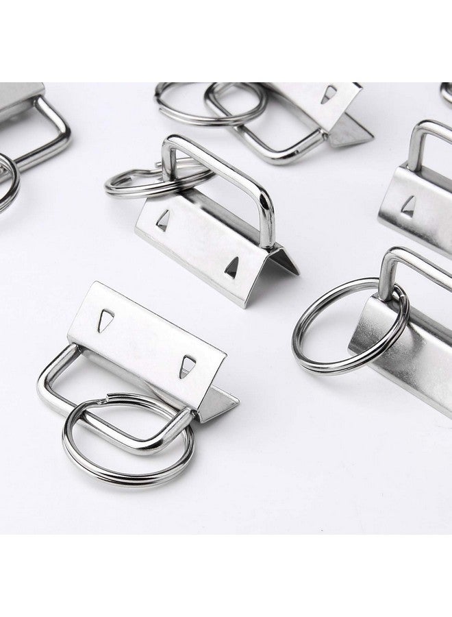 HRLORKC HRLORKC 50 Sets Key Fob Hardware Key Fob Keychain Wristlet with Split Ring 1 Inch  - Image 4