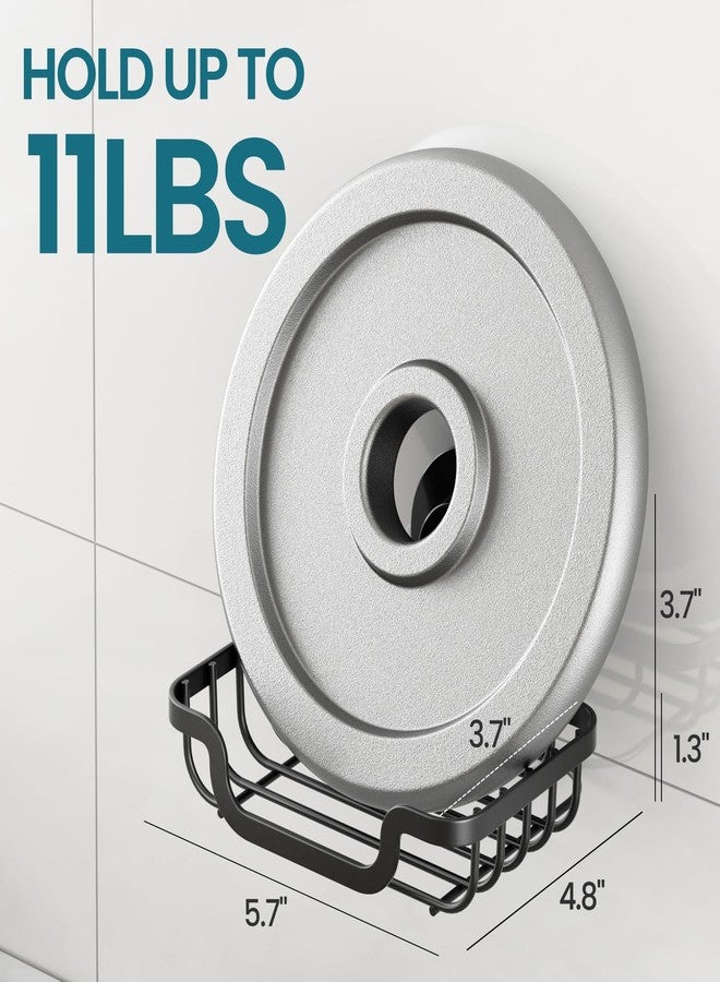 TAILI Soap Holder Bar Dish Suction Cup, Bar Shampoo Rack for Shower Wall, Draining Soap Saver Tray for Bathroom, Rustproof Stainless Steel Sponge Holder for Tub, Kitchen, Drill-Free, Black - Image 3