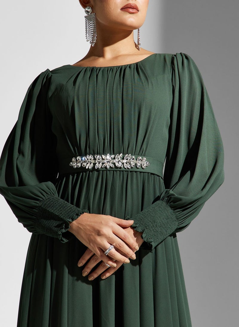 ali_asaad Embellished Belted Dress - Image 3