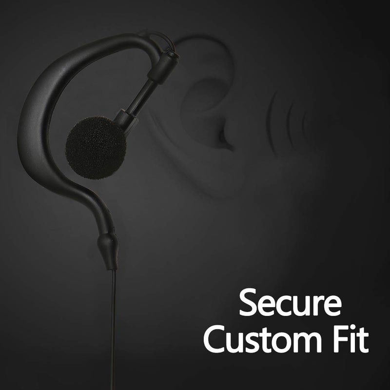 BAOFENG Walkie Talkie Earpiece with Mic 2 Pin K Port Headset for UV-5R BF-F8HP PRO AR-5RM UV-5RM K5PLUS UV-21R UV-5G Plus AR-152 UV-32 UV-17R BF-888S GM-15PRO UV-S9 Plus Etc (10Pack) - Image 5