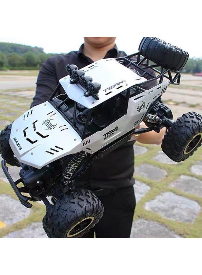 Drift Remote Control Car Large Off-road Vehicle Four Two-wheel Drive Climbing Big Bike High Speed Racing Boy Rechargeable Toy Car-Colour:Extra Large 50cm Climbing Car Black 50km/h-Proportion:Comes With Two Sets Of Rechargeable Batteries + Screwdriver + Charging Cable - Image 4