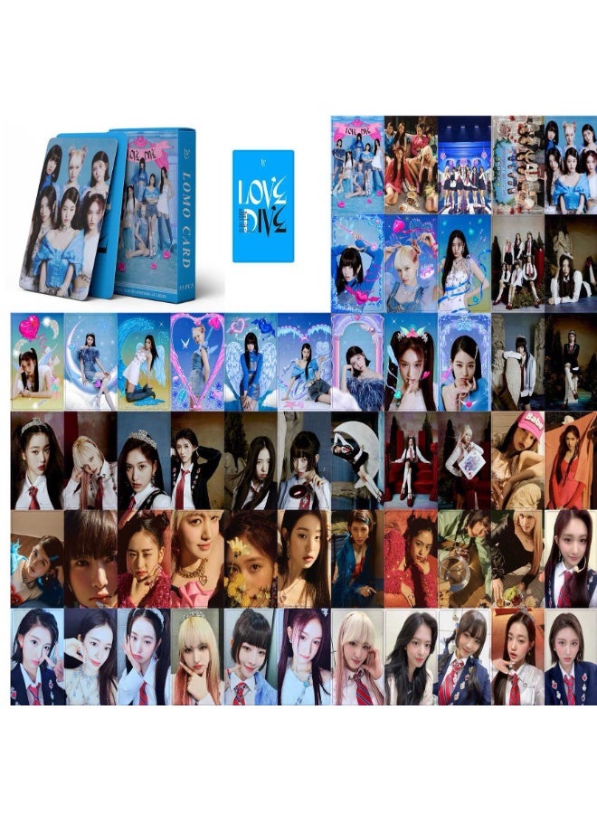 NIBEMINENT 55 Pcs Kpop IVE Love Dive Lomo Cards Card For Fans Collection Gifts - Image 1