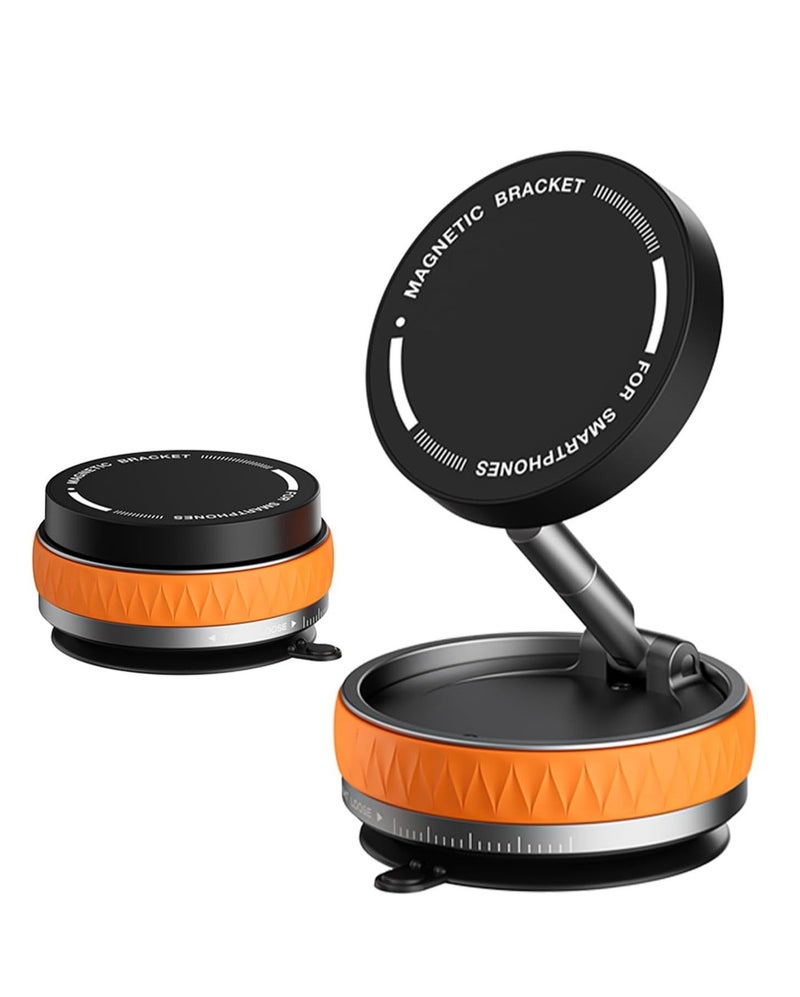 حامل هاتف ماج سيف، حامل هاتف قابل للتعديل بزاوية 360 درجة مع قاعدة شفط، حامل هاتف مغناطيسي قابل للطي والحمل، حوامل هواتف محمولة لسيارتك لجميع الهواتف الذكية وجميع موديلات السيارات - Image 1