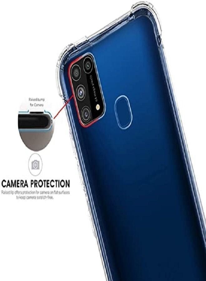 LEDIN Case for Samsung Galaxy M31 Clear Case Soft Flexible Silicone Back Cover Shockproof Anti Scratch Case with Reinforced Bumper Corner Compatible for Samsung Galaxy M31 Clear - Image 3