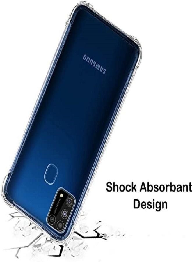 LEDIN Case for Samsung Galaxy M31 Clear Case Soft Flexible Silicone Back Cover Shockproof Anti Scratch Case with Reinforced Bumper Corner Compatible for Samsung Galaxy M31 Clear - Image 4