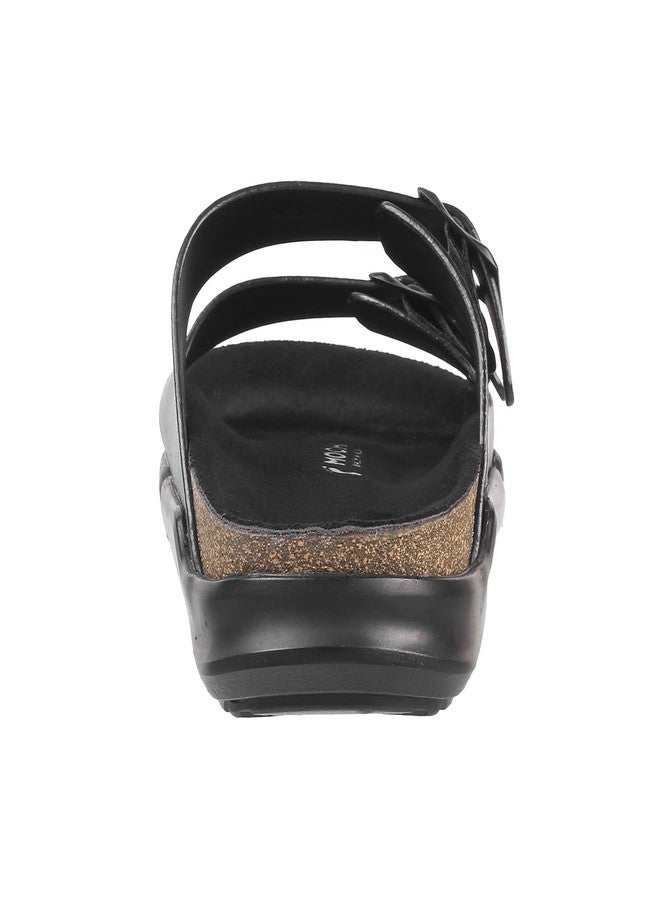 Mochi Men Black Casual Comfort Slipper UK/8 EU/42 (16-754) - Image 4