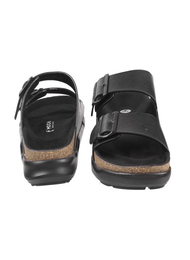 Mochi Men Black Casual Comfort Slipper UK/8 EU/42 (16-754) - Image 5