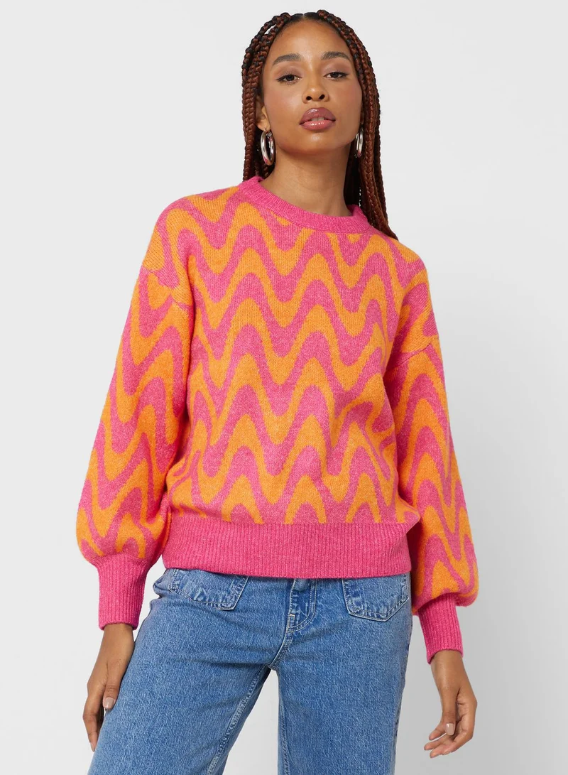 ONLY Crew Neck Knitted Sweater