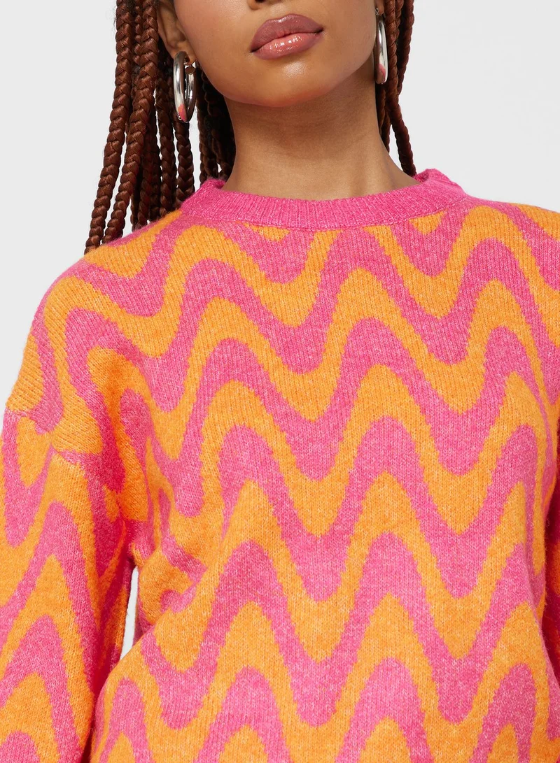 ONLY Crew Neck Knitted Sweater