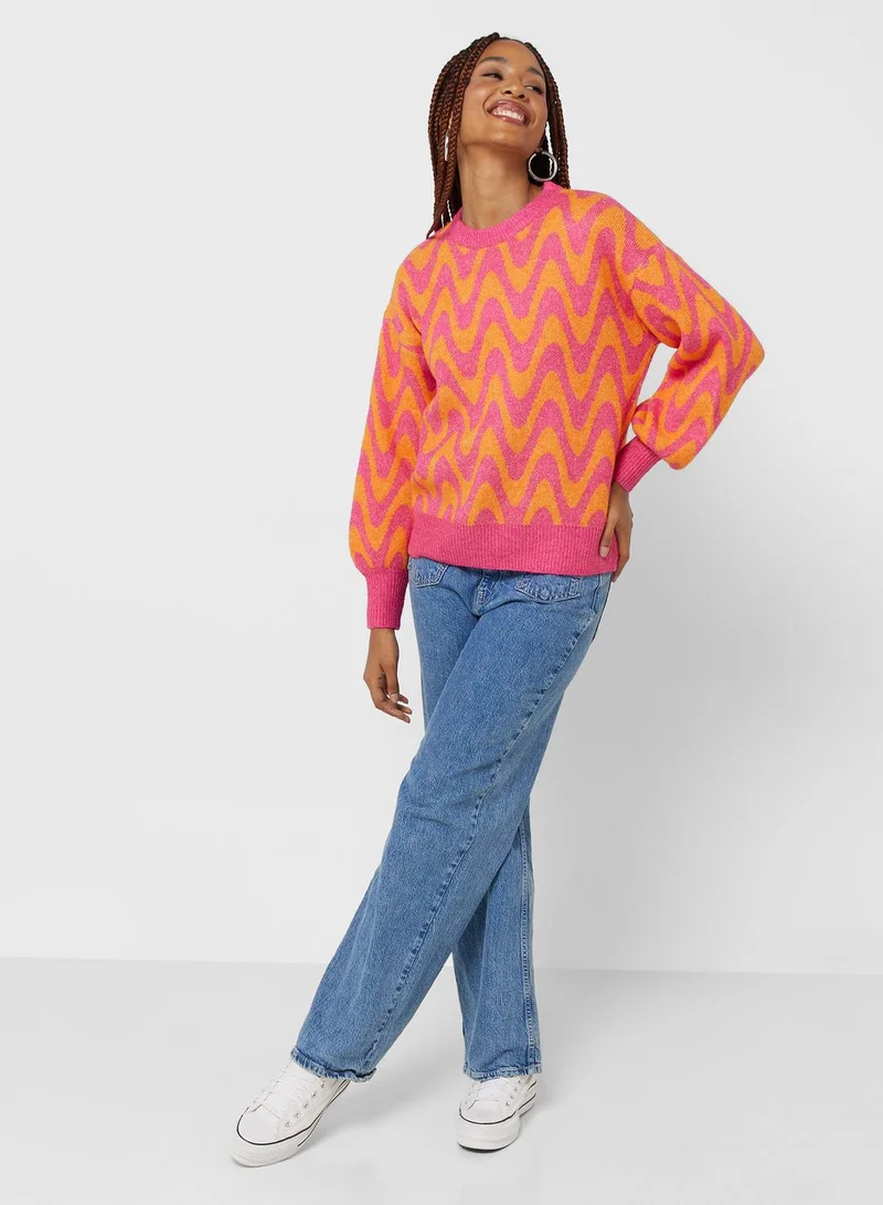 ONLY Crew Neck Knitted Sweater