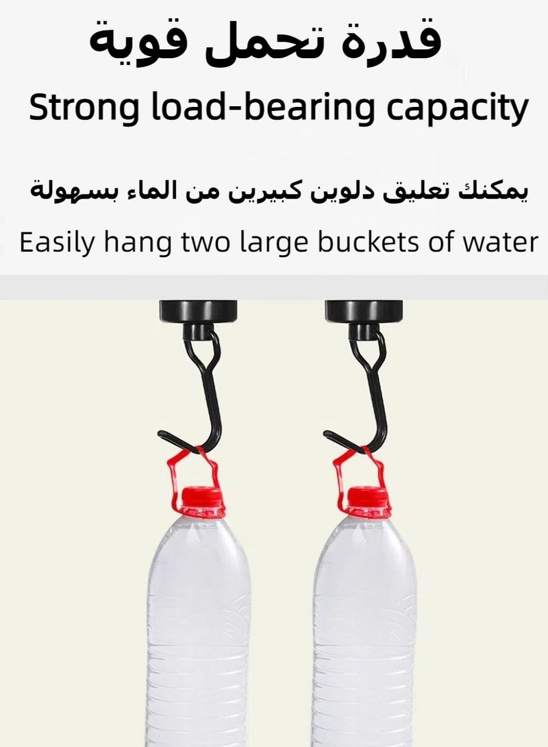 6-Piece Wall Hooks, Self Adhesive Hook, Small Magnetic Holde, Extra Strong Magnet with Hook for Fridge, Home, Bathroom, Kitchen, Office - Image 5