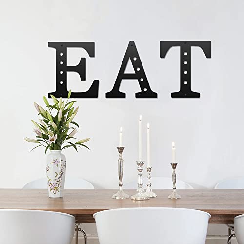 YUNSHANGMO Metal Letters Wall Decor 12 Inch, Hanging Letter Sign Black, Visual 3D Large Alphabet Modern Style Wall Decor for Living Room Bedroom Office Home Wedding Party/Letter C - Image 5