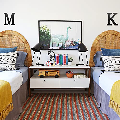 YUNSHANGMO Metal Letters Wall Decor 12 Inch, Hanging Letter Sign Black, Visual 3D Large Alphabet Modern Style Wall Decor for Living Room Bedroom Office Home Wedding Party/Letter C - Image 4