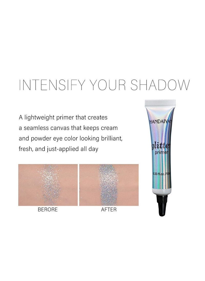 MAEPEOR MAEPEOR Cosmetic Glitter Glue Long Lasting Makeup Glitter Primer Gel Waterproof & Smudgeproof Primer Base Glue for Body Eyes Face Lip with Glitter, Body Jewels, Rhinestones (2 PCS, 10 ml)  - Image 5